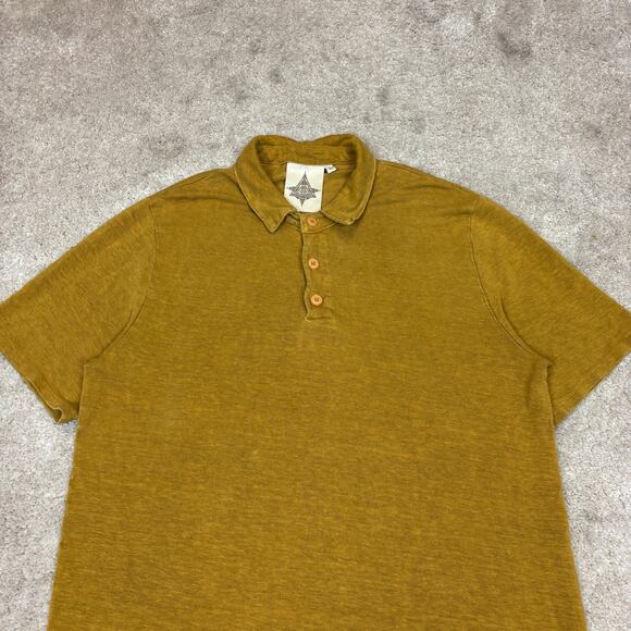 Jungmaven 100% Hemp Polo Shirt Men's Large Quiet Luxury Minimalist - Picture 2 of 8